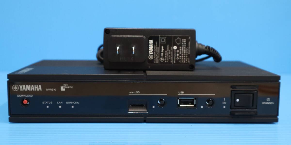 ★未使用★ YAMAHA ヤマハ NVR510 NetVolante ギガアクセスVoIP/VPNルーター 4LAN 1WAN TEL×2 microSD IPv6対応ACアダプター付 (M0659)