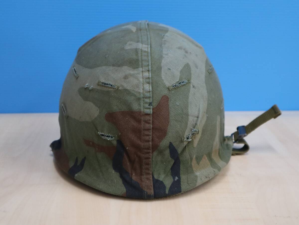 M0449 P 米軍タイプ PASGT ヘルメット ウッドランド迷彩 カバー付 インナーライナー あご紐付 約1.8kg サバゲー ミリタリー