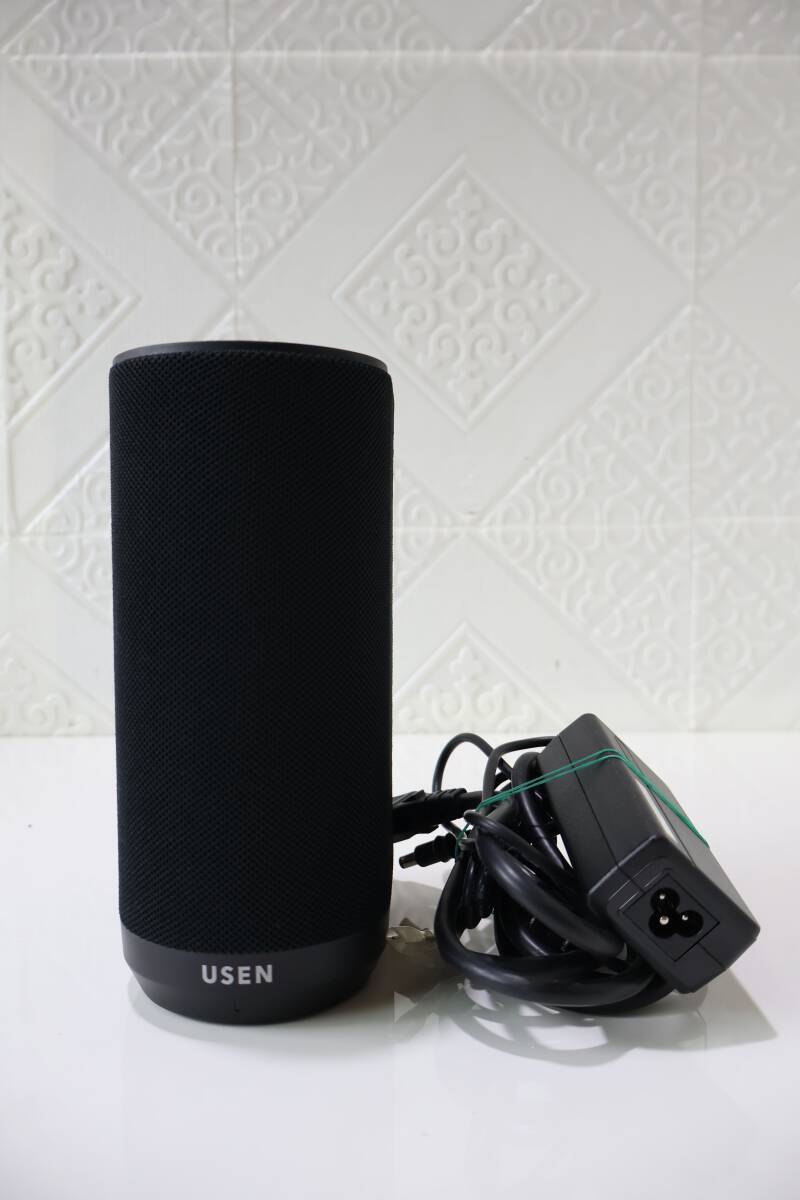 S1054 (SLL) P USEN BSP-01 Bluetoothスピーカー ブラック ACアダプター付属 高音質 ワイヤレス オーディオシステム 中古品