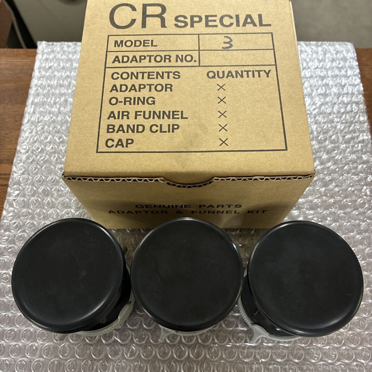 ケイヒン.純正.CRスペシャルキャブレター.ファンネル.スモールボディー用.新品.未使用.3個SET.Z1.Z2.KZ.FX.Z1R.3