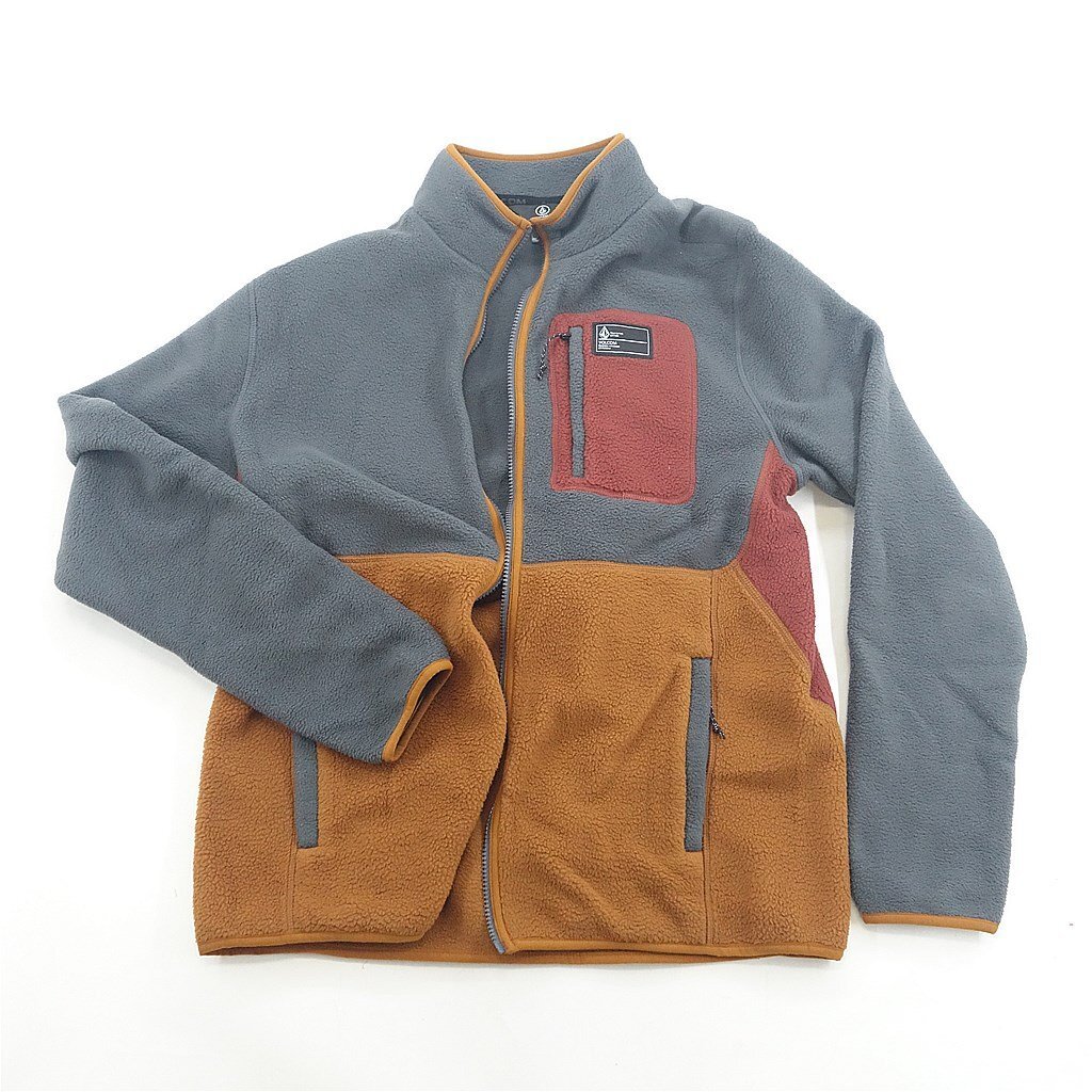 中古 キレイ 24/25 VOLCOM FLEECER FULL ZIP インナー メンズUS/Lサイズ スノーボードインナー ボルコム 41891-6