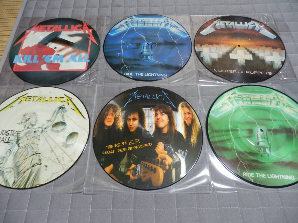 METALLICA ピクチャーレコード 6枚セット！ メタリカ megadeth slayer anthrax