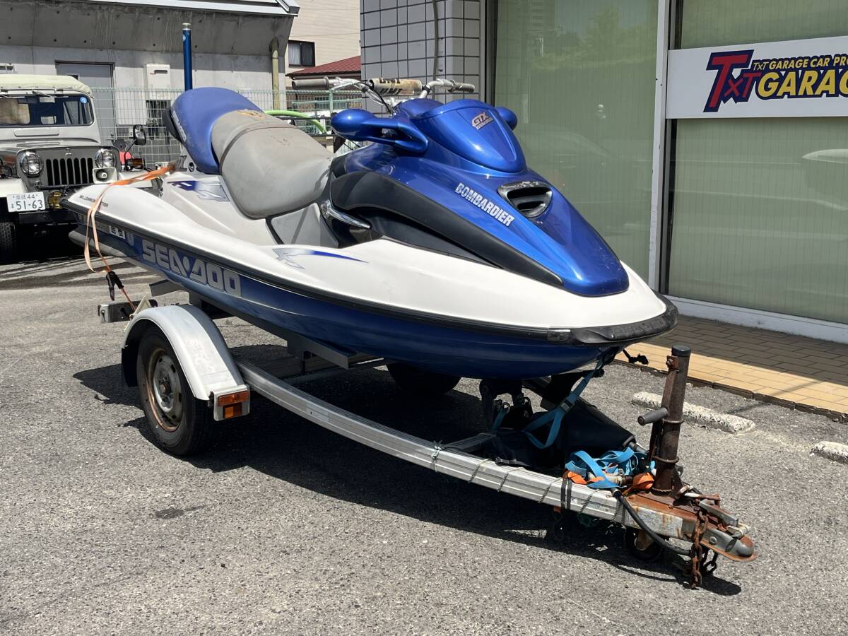 【広島発☆格安☆売り切り】SEADOO　GTX　BOMBARDIER　103.3HR　軽トレーラー　セット　実働