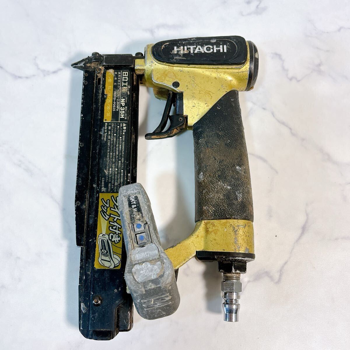 日立工機 HITACHI NP35H 高圧ピン釘打機 エアピン釘打機 ピン釘 15/19/25/30/35 中古 現状品