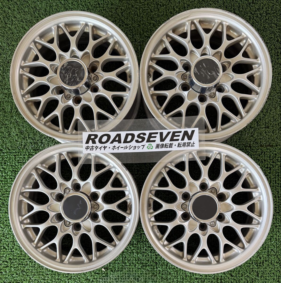 ◆ISUZU いすゞ・ビッグホーン 純正 ◆16×7J +38 PCD139.7(6H) ハブ径:約100mm 4本Set 中古アルミ ◆ガリ傷等有 ◆送料無料/一部地域除く
