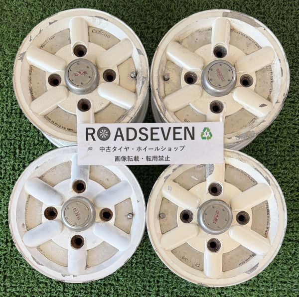 ◆Sparco PIALOSS ◆10×4.5J +38 PCD114.3(4H) ハブ径:約73mm 4本Set 中古アルミ ◆劣化/塗装剥げ/ガリ傷等有 ◆送料無料(一部地域を除く)