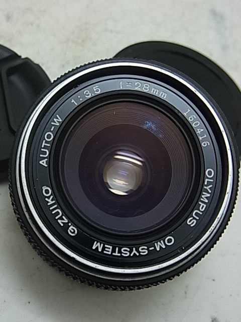 ☆ OLYMPUS G ZUIKO AUTO W 28mmF3,5 レンズ (点検清掃整備済み！現状、問題は有りません！）☆