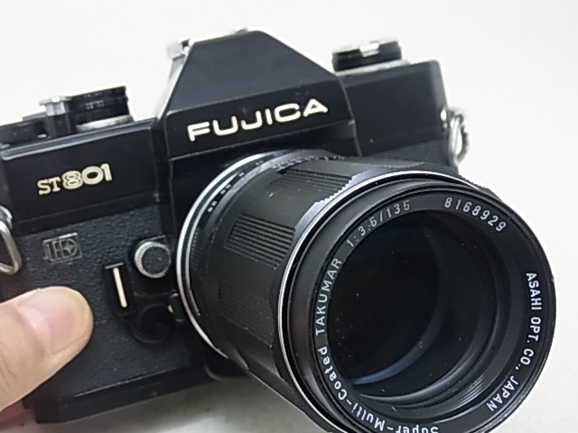 ☆ FUJICA ST 801(BL・希少)＋SMCタクマー135/F3.5(点検清掃整備済み！メーター不調！シャッター全速作動！）☆