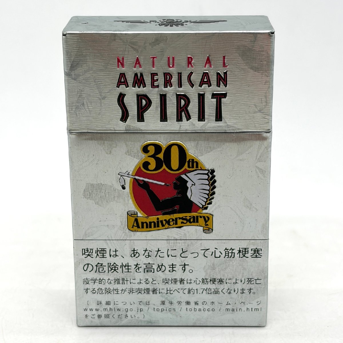 【80】④ アメリカンスピリット タバコ缶 シガレットケース 30周年記念 非売品 レア品 長期保管品 未使用品 現状品
