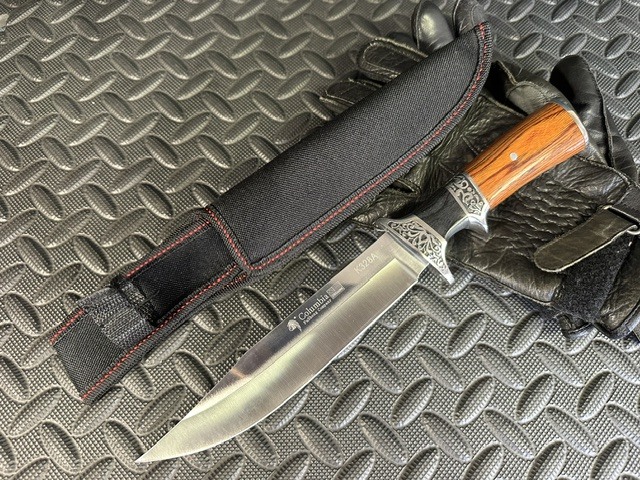 サバイバルナイフ シース付き キャンプ アウトドア 野営 登山 釣り 全長約310mm 刃長約175ｍｍ