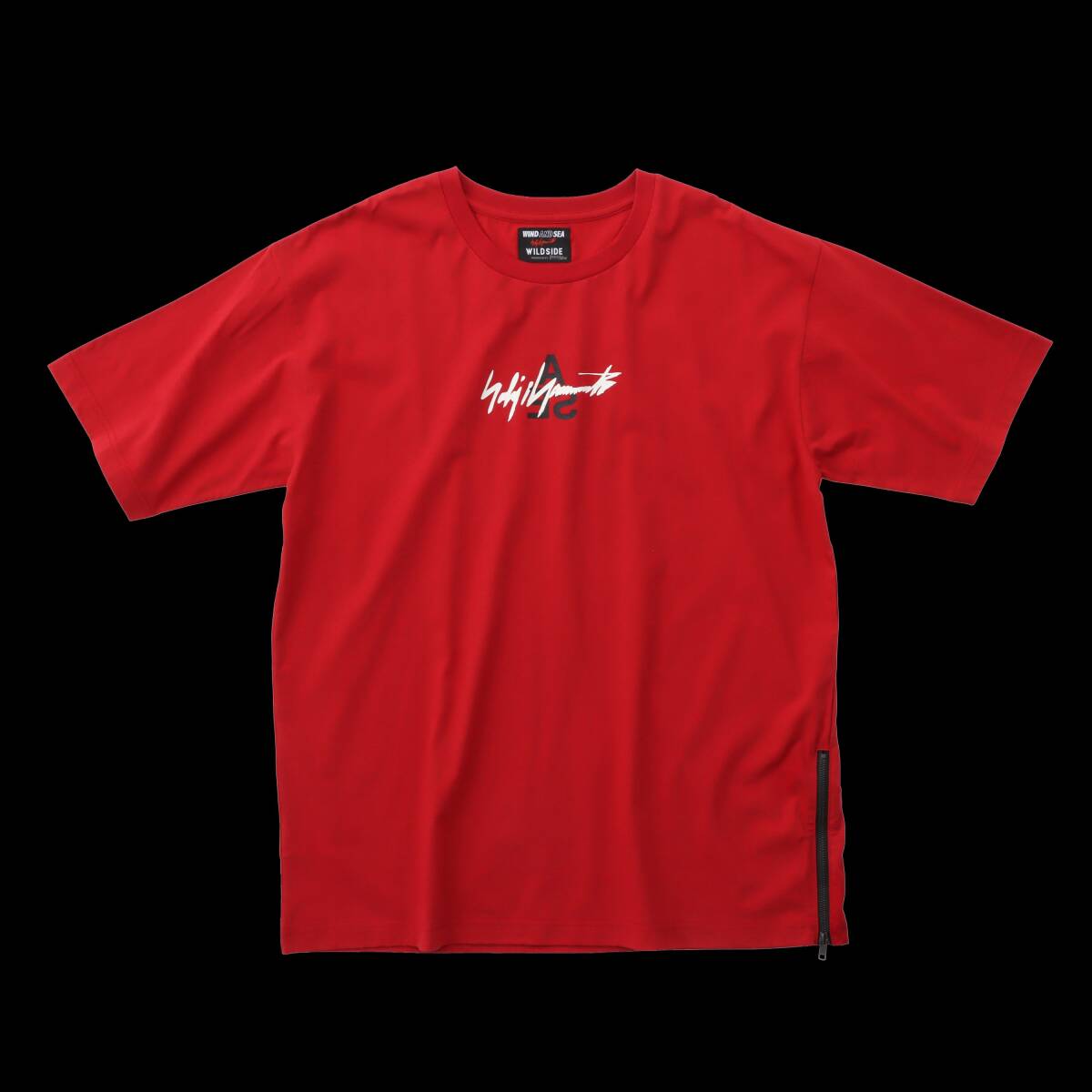 新品 (WILDSIDE YOHJI YAMAMOTO WIND AND SEA) ヨウジヤマモト ウィンダンシー WS-22WSTE-01 RED サイズ3