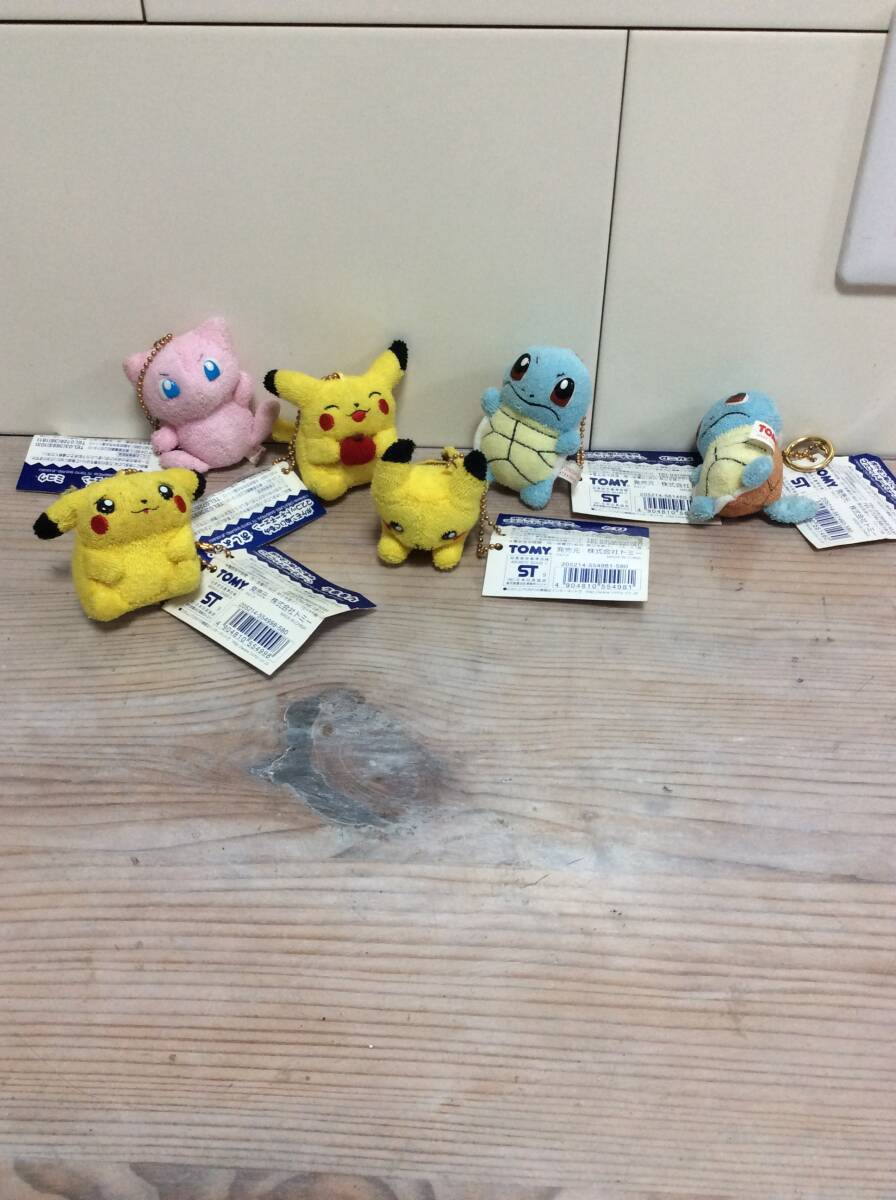 TOMY トミー ポケットモンスター ポケモンぬいぐるみマスコットキーチェーン　6個まとめて