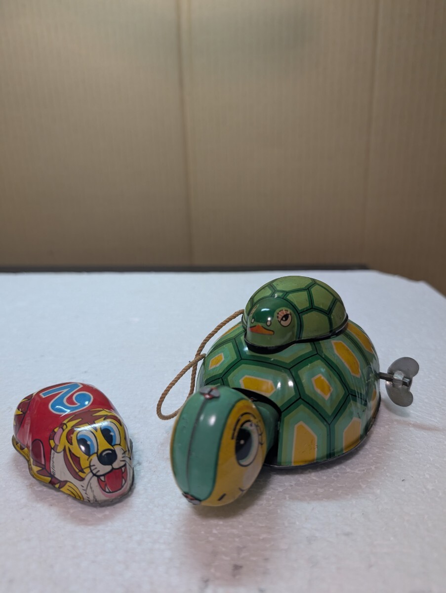 1950年代〜1960年代 ブリキ ブリキトイヨネ YONE WALKING TORTOISE 親子カメ 亀 MADEINJAPAN 日本製 