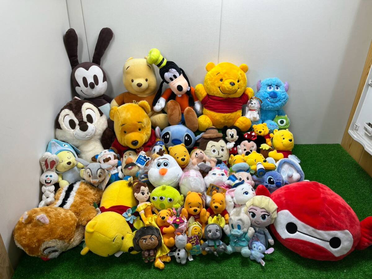 ＊30 ディズニー ぬいぐるみ まとめ売り ミッキー ミニー くまのプーさん スティッチ アナ雪 トイストーリー ベイマックス ズートピア 160