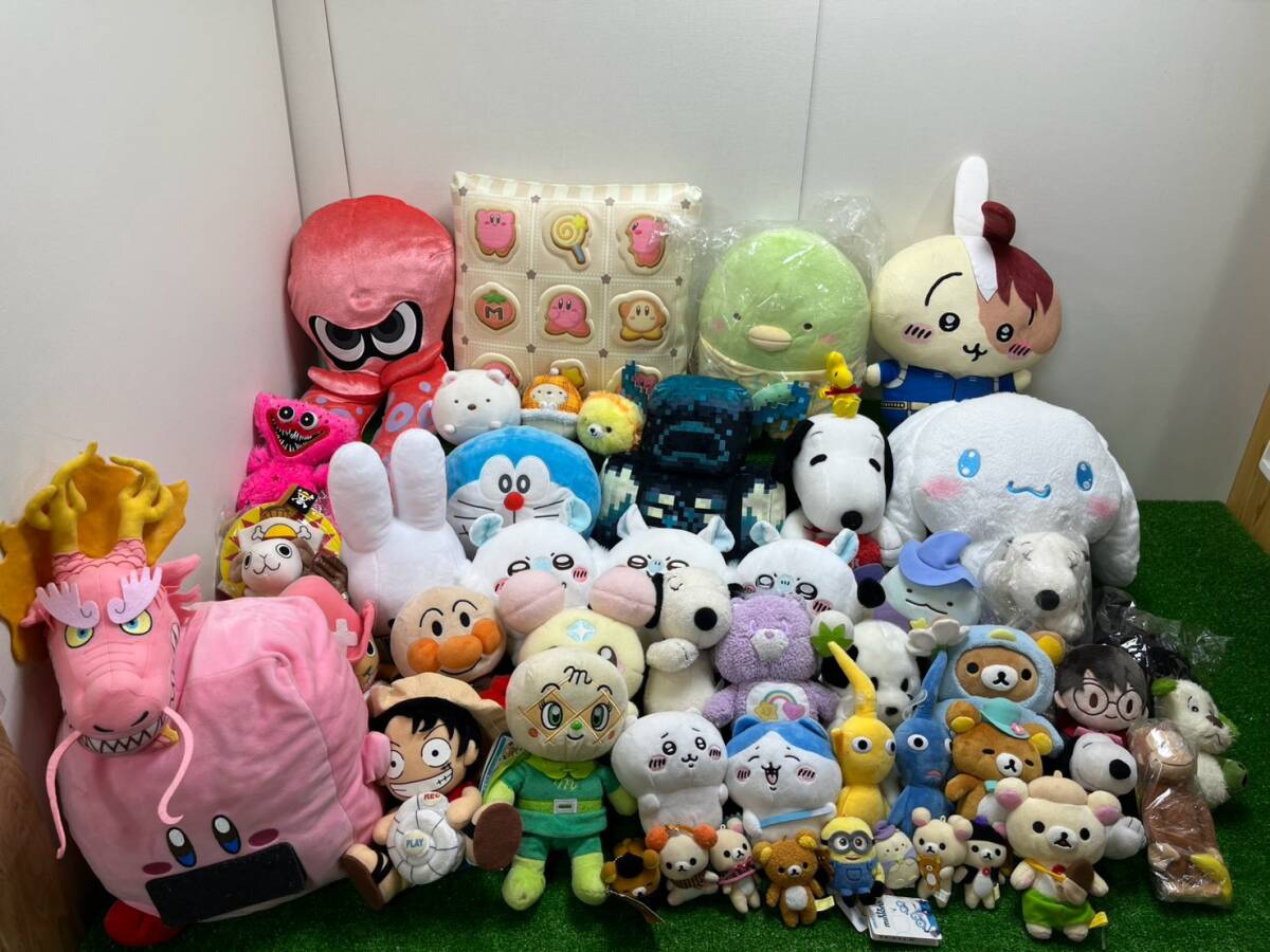 ＊31 ゆるキャラ ぬいぐるみ 大量 ワンピース ヒロアカ ちいかわ カービィ アンパンマン ミッフィー ピクミン ケアベア リラックマ 160