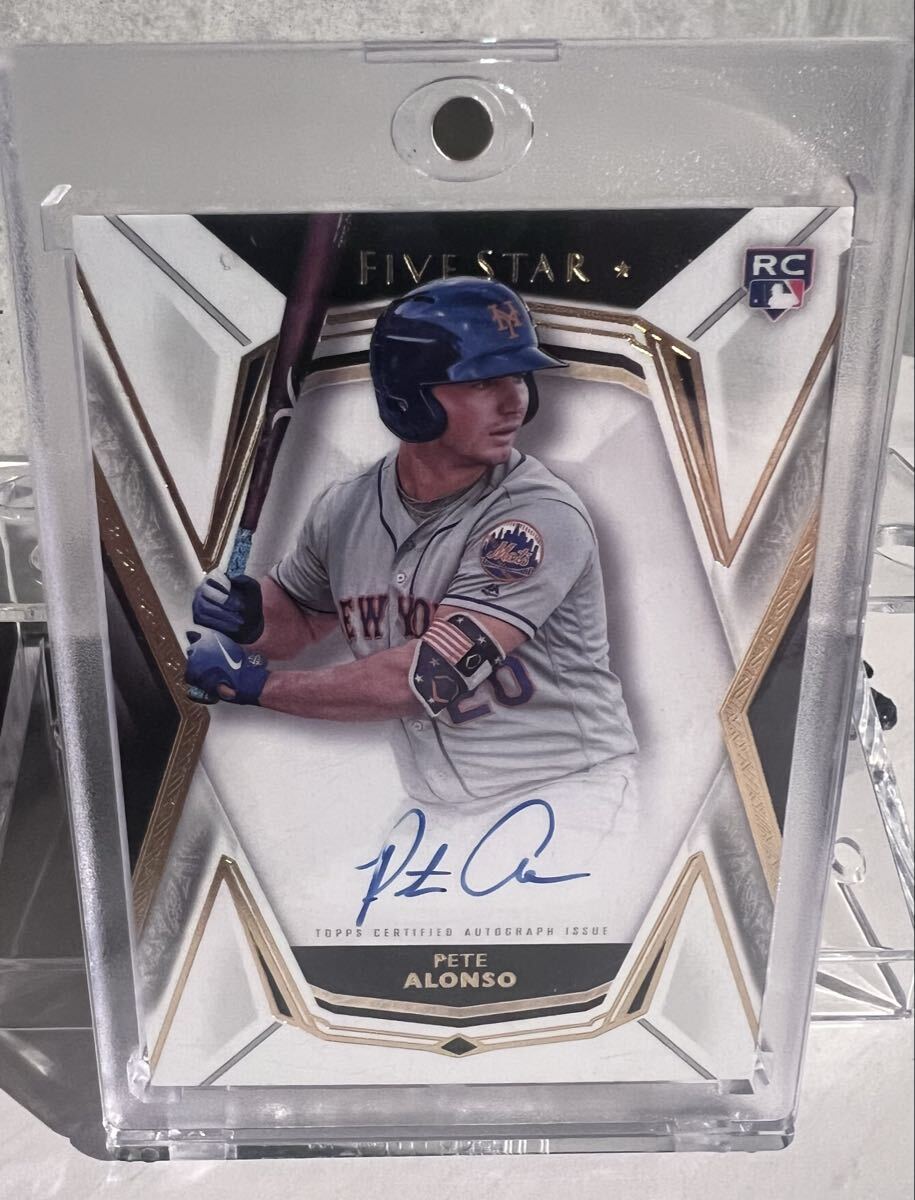 【1円スタート】2019 Topps Five Star Pete Alonso RC Auto 直筆サイン オンカード ピート・アロンソ　メッツ