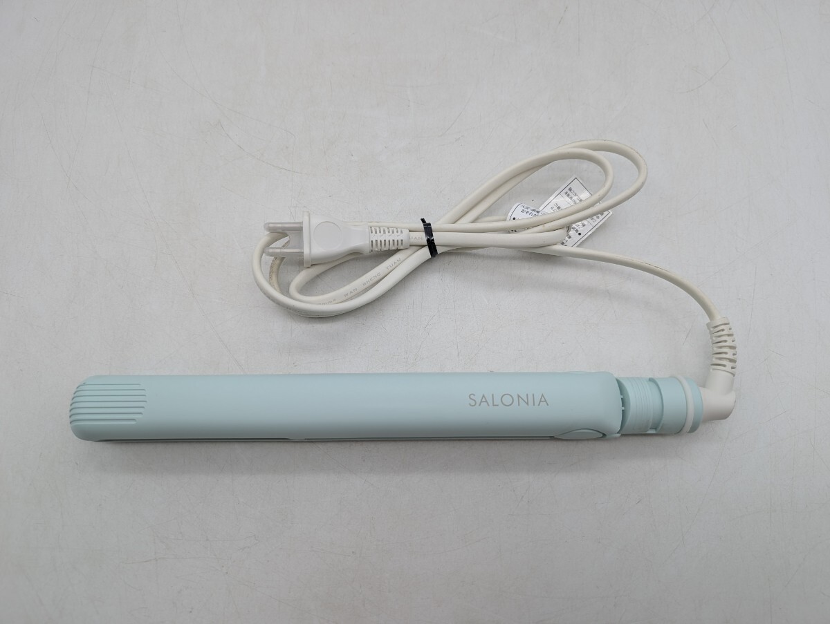 送料無料 動作品 SALONIA サロニア SL-004SCG ストレートヘアアイロン 美容機器 生活家電 コテ グリーン GREEN 緑色