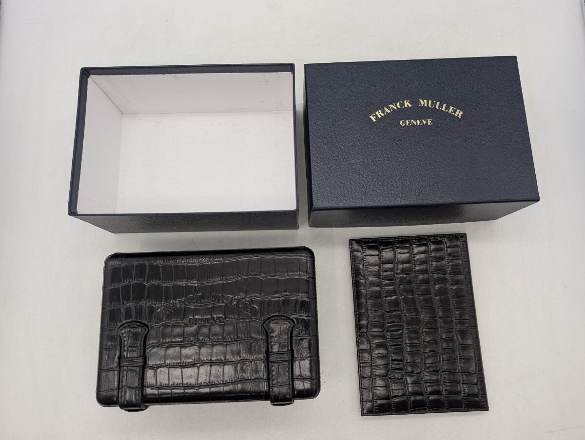 送料無料 フランクミュラー 時計用 空箱 時計用 箱 ボックス BOX 時計ケース 時計収納 ケース FRANCK MULLER クロコ型押し