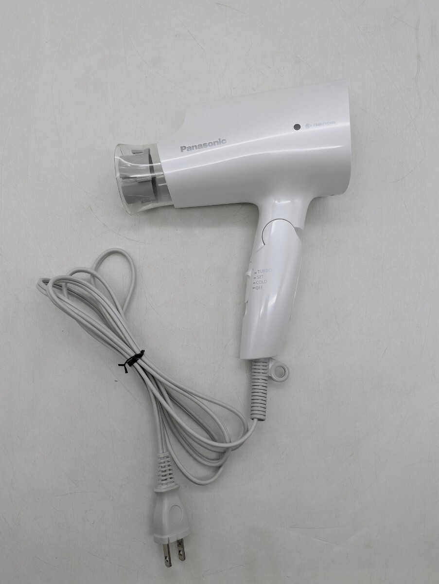 送料無料 動作品 パナソニック Panasonic ナノケア ヘアドライヤー EH-NA2K ナノイー 家電 理美容 ヘアケア マイナスイオン ホワイト 白 