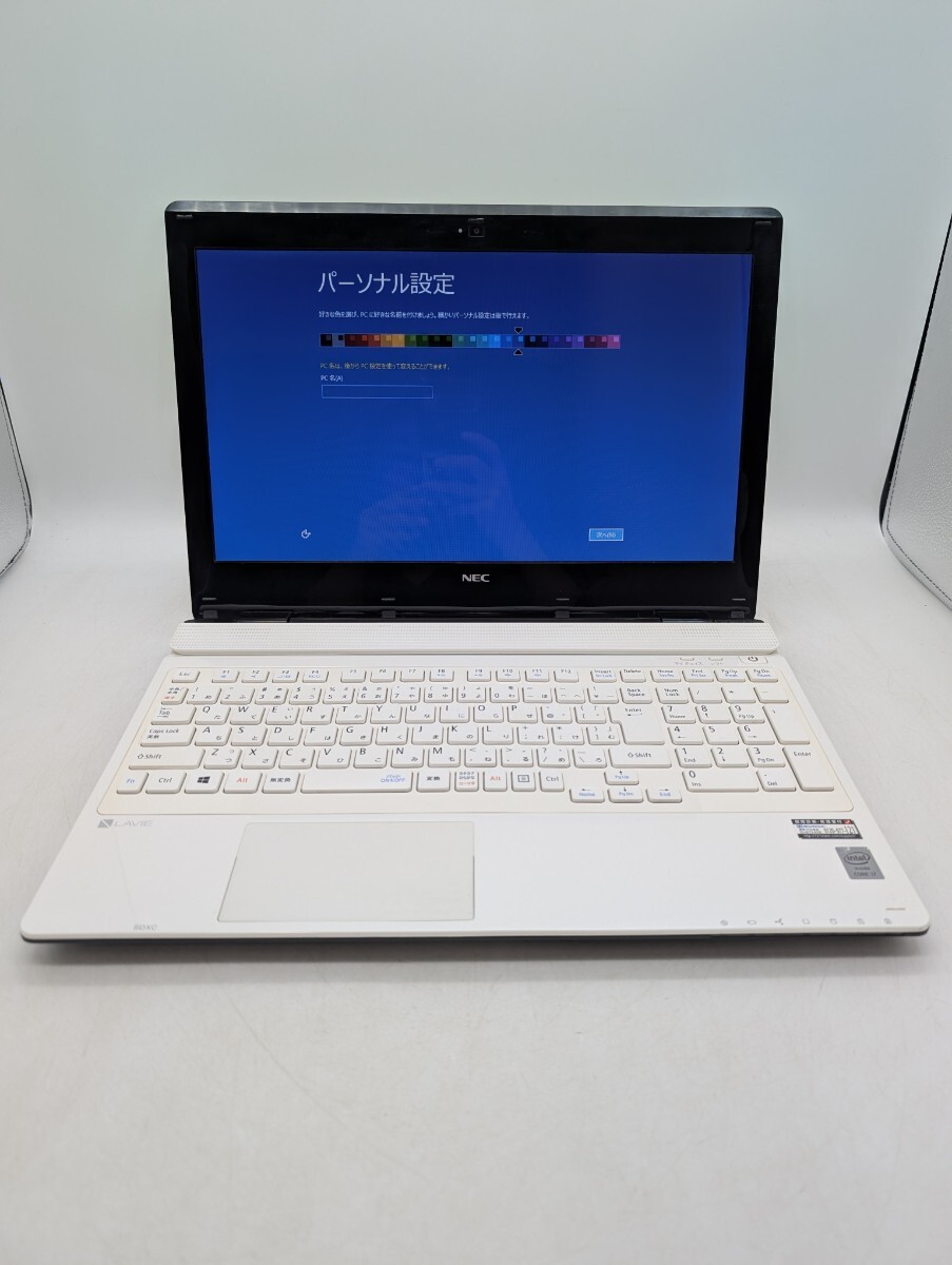 初期化済み 動作品 NEC LaVie Note Standard PC-NS700BAW-E3 ノートパソコン ノートブック ホワイト WHITE 白色 パーソナルコンピューター