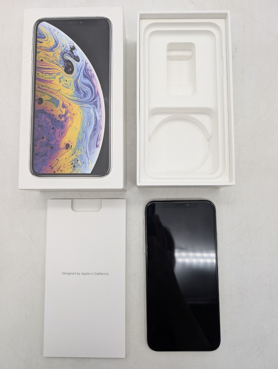 1円スタート iPhone Xs 256GB SIMフリー シムフリー SIMロックなし アップル Apple MTE12J/Aシルバー SILVER WHITE ホワイト 白色