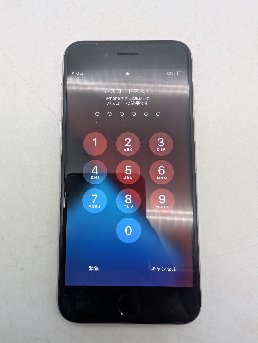 判定◯ ソフトバンク SoftBank iPhone6s スペースグレイ ブラック BLACK 黒色 アップル Apple A1688 6s