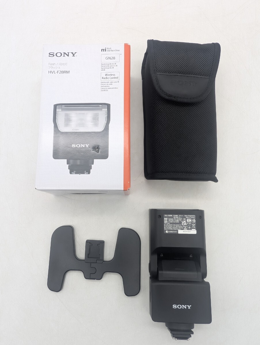 送付無料 美品 SONY ソニー フラッシュ HVL-F28RM 電波式ワイヤレス通信対応 外付けストロボ α用カメラ周辺機器