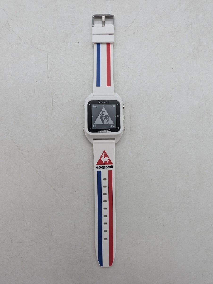 送料無料 動作品 le coq sportif Shot Navi Hag ルコック ショットナビ 腕時計型GPSナビ ゴルフ用品