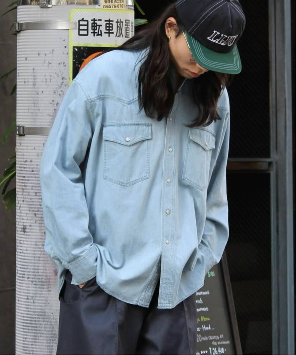 ■完売 5万2800円 STUDIO NICHOLSON MYLO SHIRT デニムシャツ S