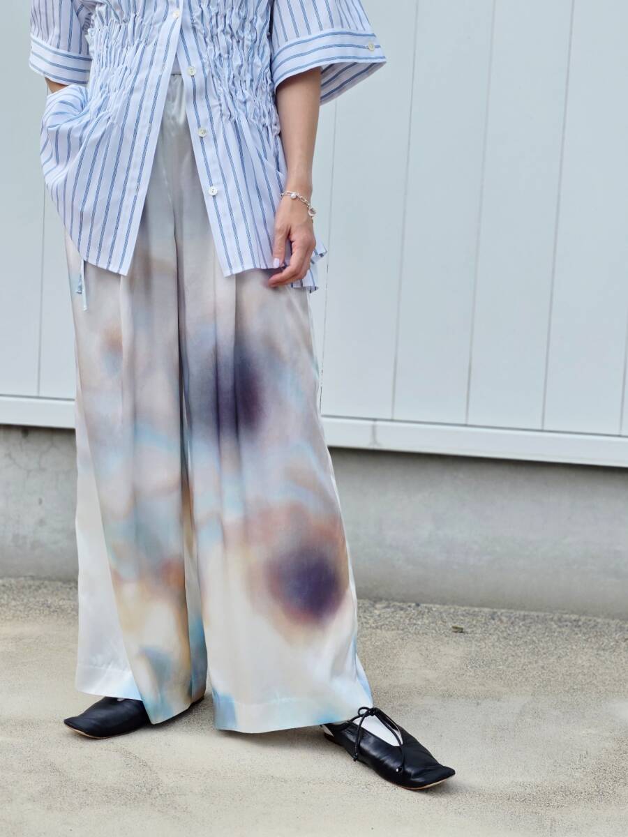 ■新品未使用 5万5000円 ENFOLD DRAWSTRING WIDE-PANTS 36 ワイドパンツ タグ付き