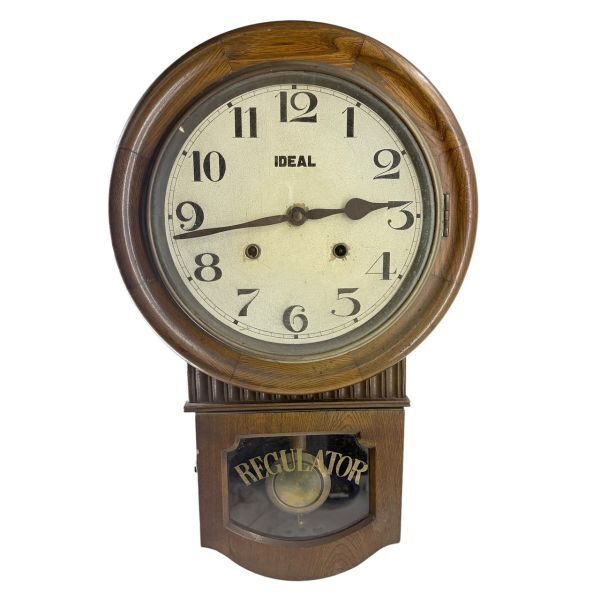 J1-073073G IDEAL CLOCKS 小栗時計製造所 REGULATOR ゼンマイ式振り子掛時計