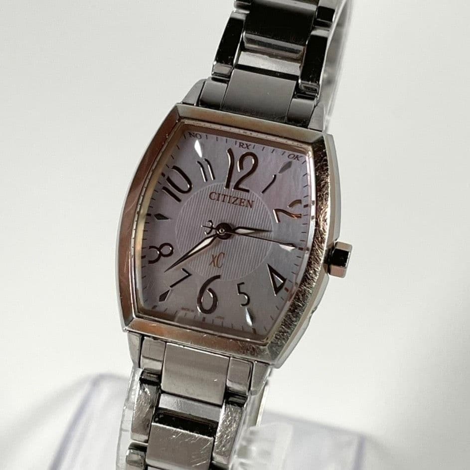 稼働 付属品 CITIZEN xc クロスシー シチズン 電波ソーラー　１円　現状品