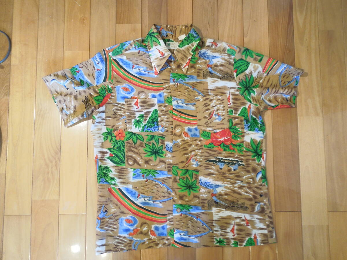 Palm Tree of Branford 70'sヴィンテージ　アロハシャツ　Lサイズ