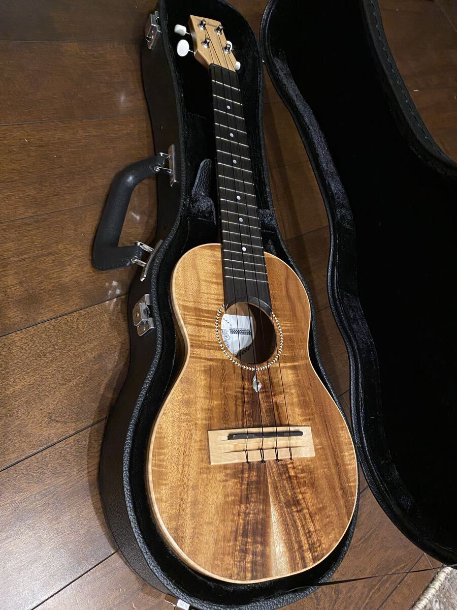 ほぼ新品! M's craft MU-66 2000年前後 コンサート オール単板ハワイアンコア×マホガニーネック ゴトーペグ ウクレレ ケース付き 弦新品!