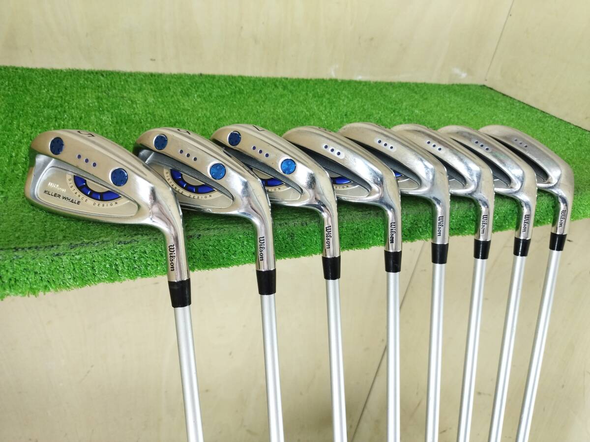 Wilson ウィルソン KILLER WHALE MXD　5番～9番/PW/AW/SW アイアン8本セット 純正カーボンシャフト フレックスSR 