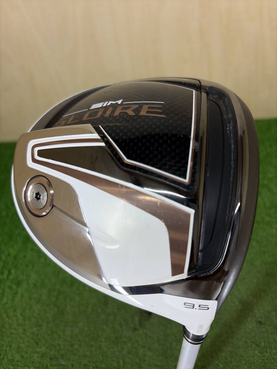 【優しく捕まる！】TaylorMade　SIM　GLOIRE　9.5度　純正シャフト　Fujikura　Speeder569　フレックスS　テーラーメイド　シムグローレ　