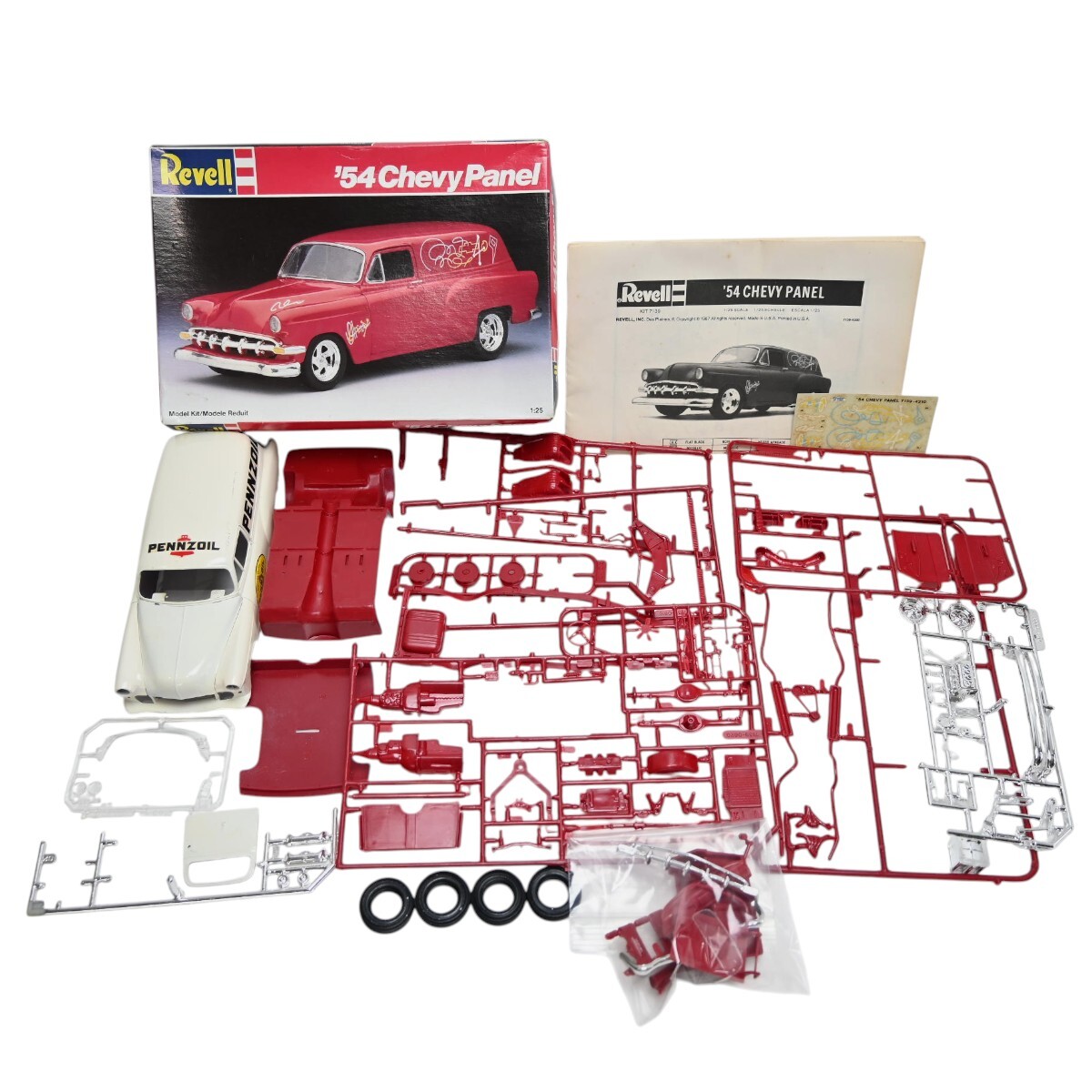 1000円～ ジャンク Revell 1/25 '54 Chevy Panel レベル シボレー パネル プラモデル S2607-s054