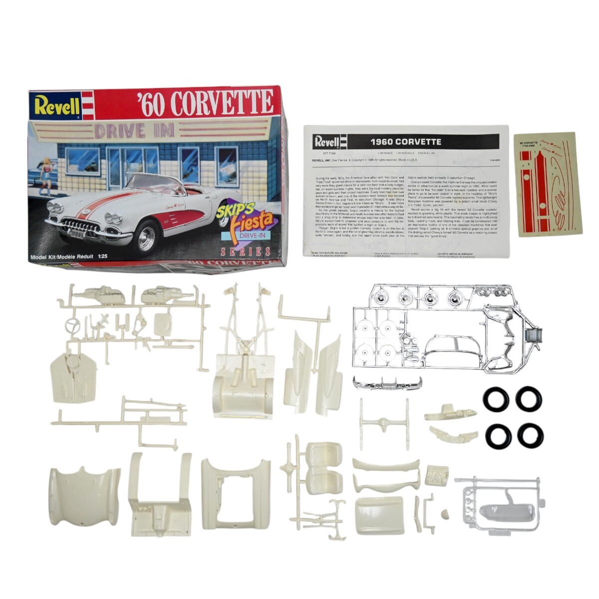 1000円～ 未組立 Revell 1/25 ’60 CORVETTE レベル 60'コルベット プラモデル T2607-s049