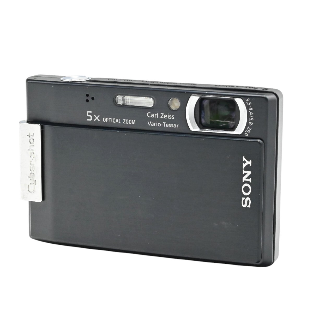 1000円～ ジャンク SONY ソニー Cyber-shot DSC-T100 コンパクトデジタルカメラ 8.1MP 光学5倍ズーム ブラック K2607-t026