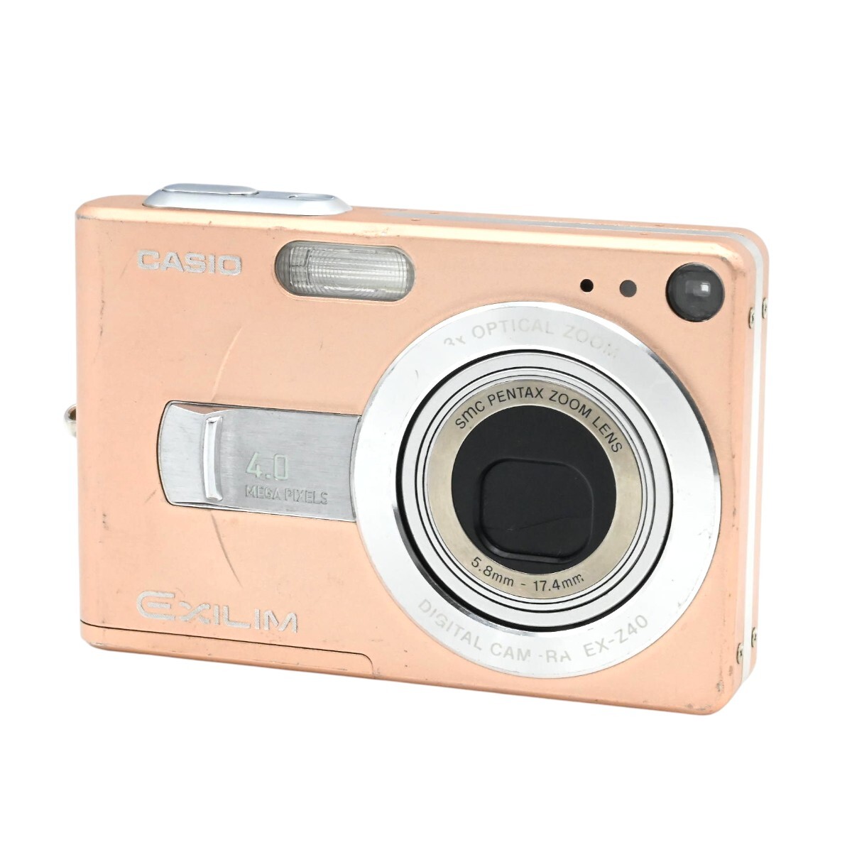 1000円～ ジャンク CASIO カシオ EXILIM EX-Z40 コンパクトデジタルカメラ 4.0MP 光学3倍ズーム ピンク K2607-t027