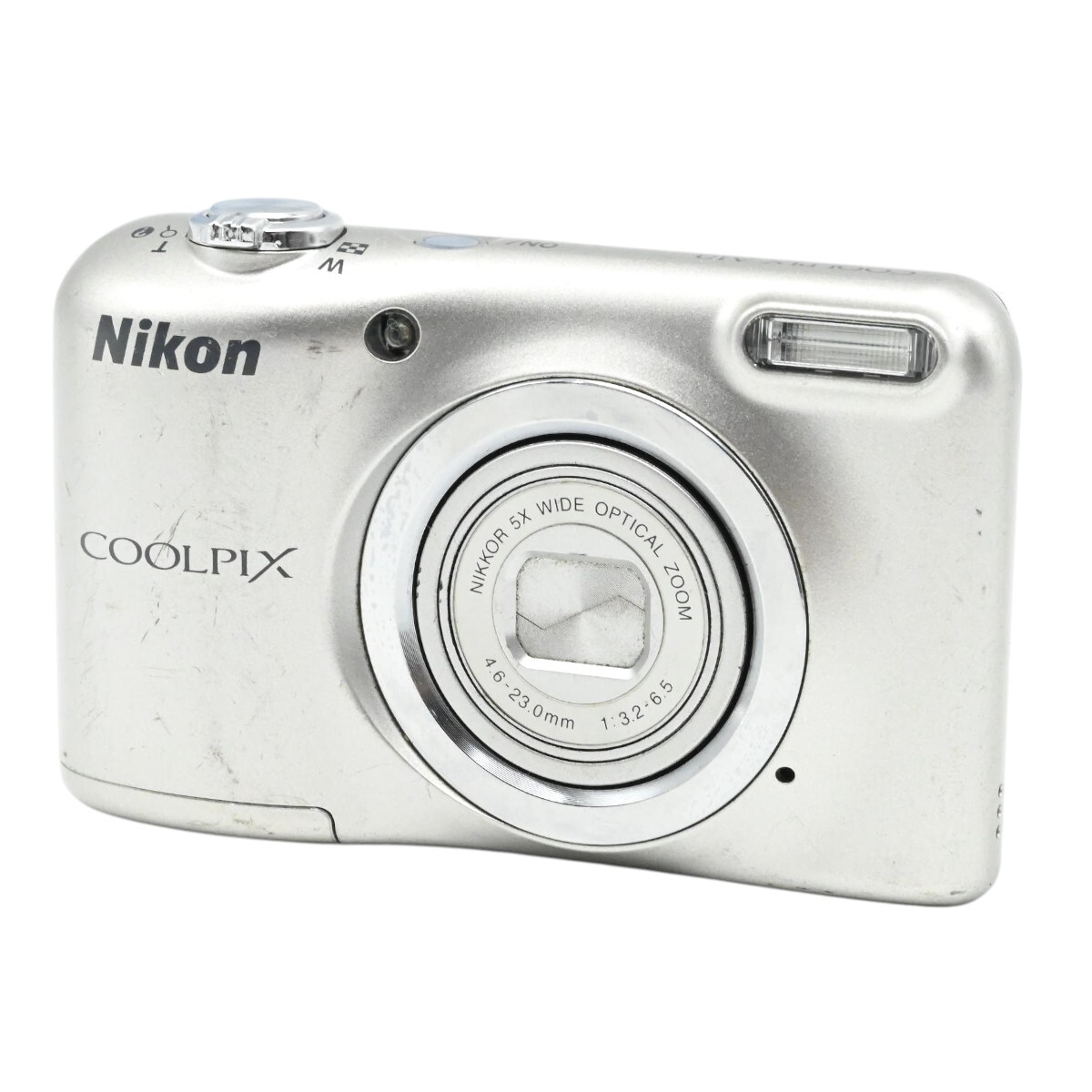 1000円～ ジャンク Nikon ニコン COOLPIX A10 コンパクトデジタルカメラ 16.1MP 光学5倍ズーム シルバー K2607-t031