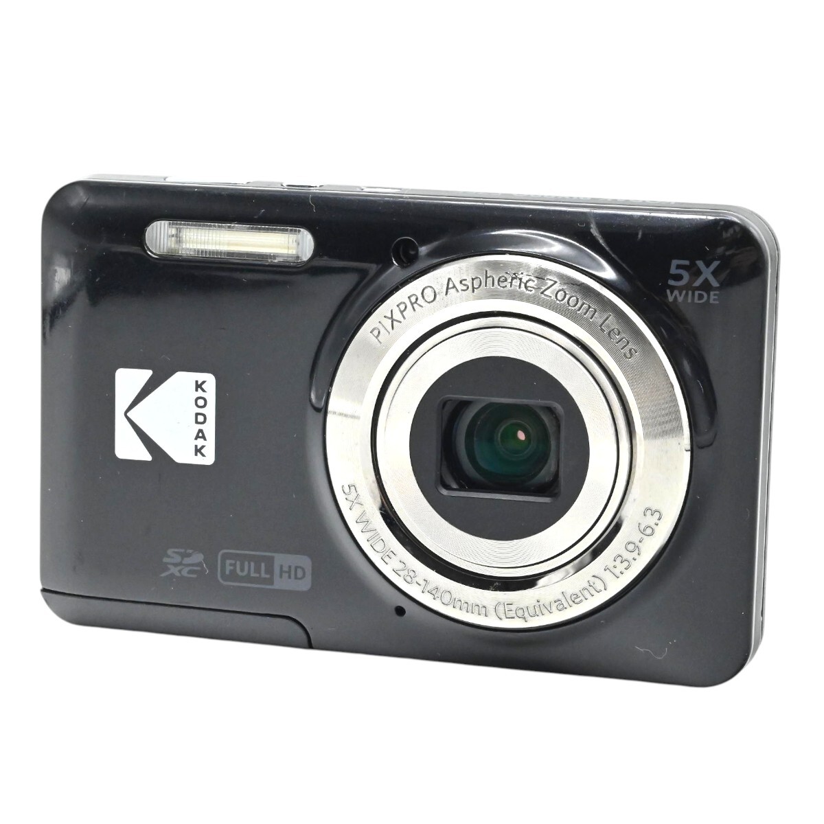 1000円～ ジャンク KODAK コダック PIXPRO FZ55 コンパクトデジタルカメラ 16.3MP 光学5倍ズーム ブラック K2607-t034