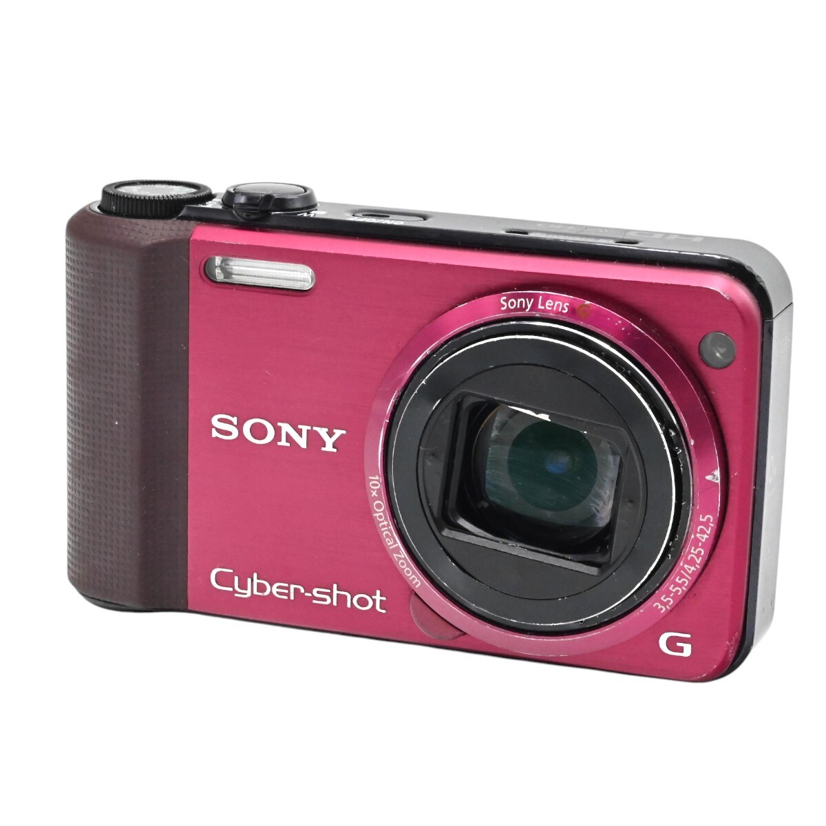 1000円～ ジャンク SONY ソニー Cyber-shot DSC-HX7V コンパクトデジタルカメラ 16.2MP 光学10倍ズーム レッド K2607-t039