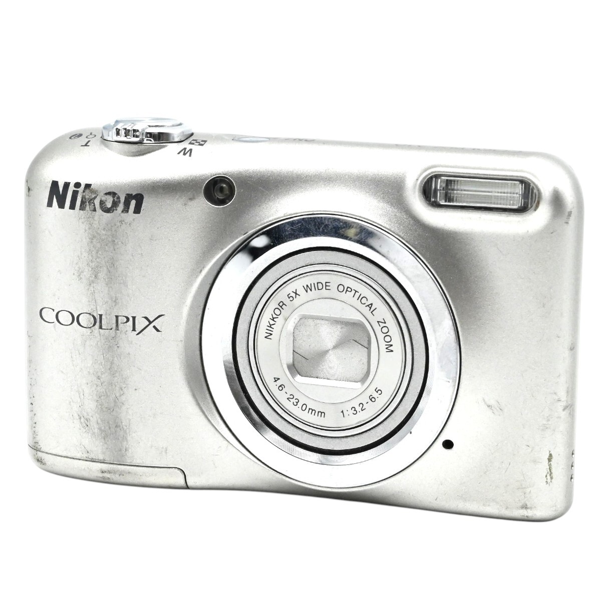 1000円～ ジャンク Nikon ニコン COOLPIX A10 コンパクトデジタルカメラ 16.1MP 光学5倍ズーム シルバー K2607-t040