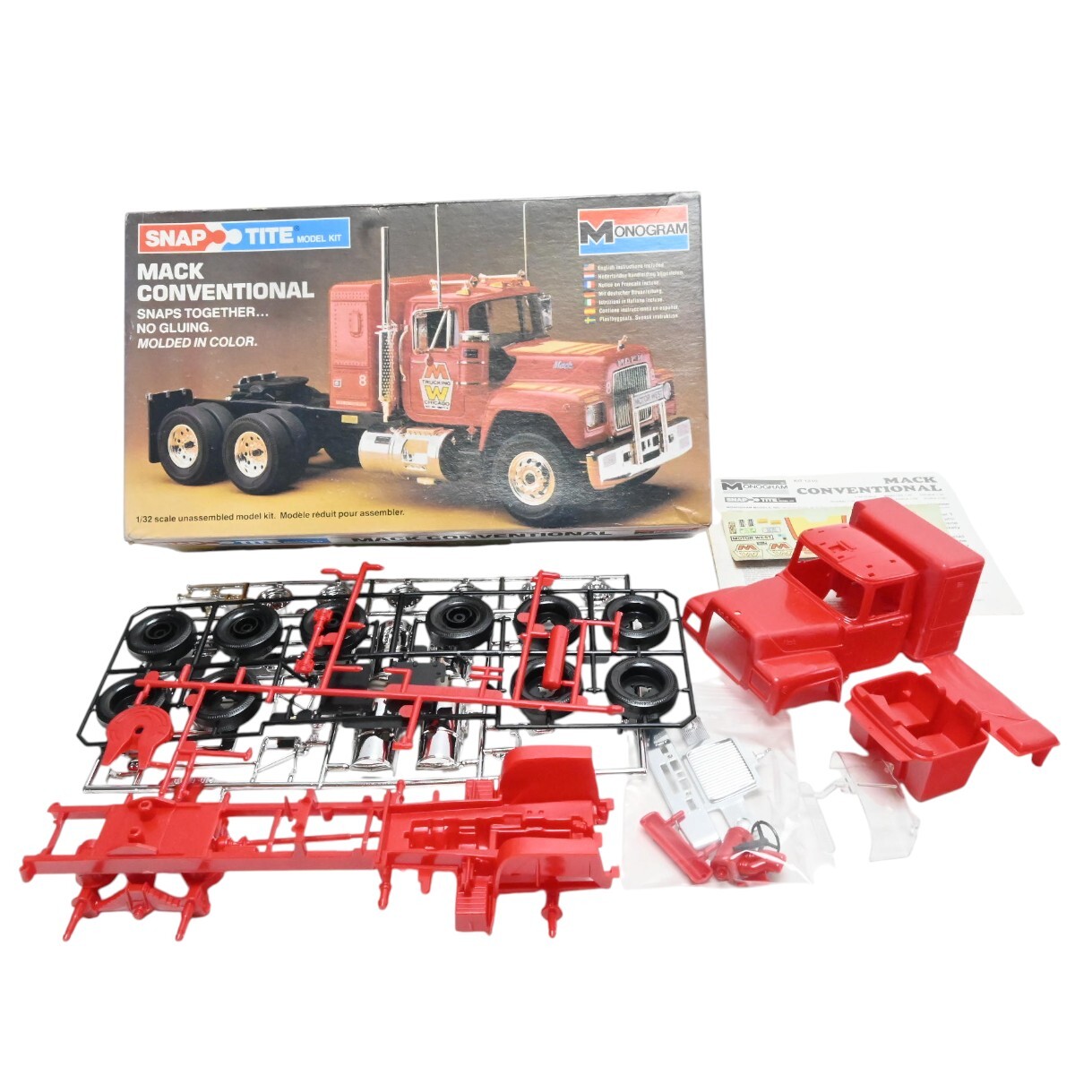 1000円～ MONOGRAM 1/32 MACK CONVENTIONAL モノグラム マック コンベンショナル プラモデル M2607-s056