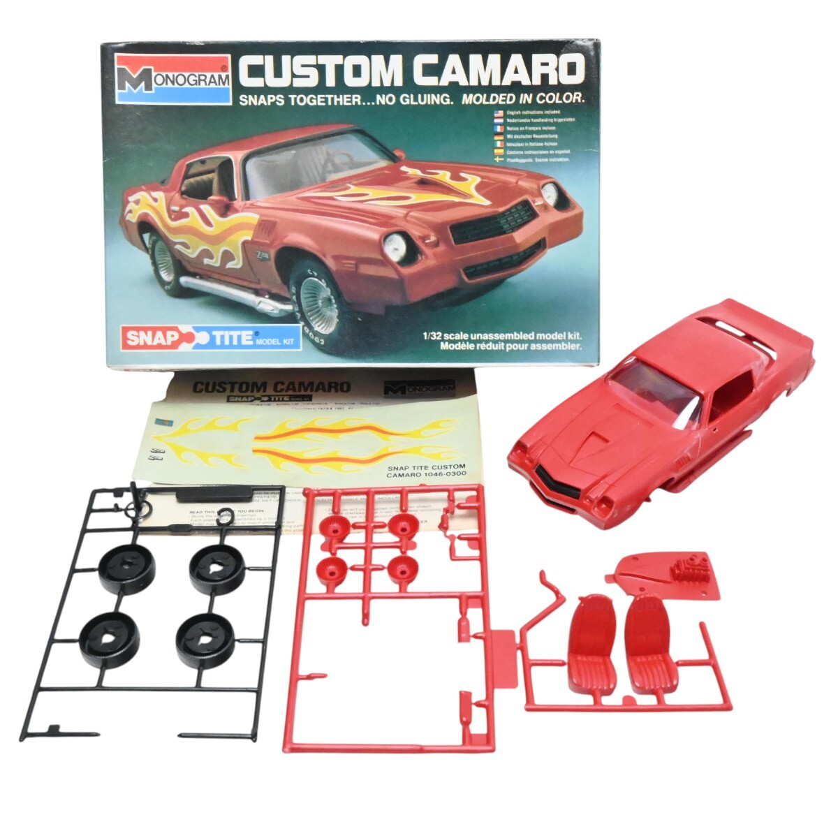 1000円～ ジャンク MONOGRAM 1/32 CUSTOM CAMARO モノグラム カスタム カマロ プラモデル M2607-s059