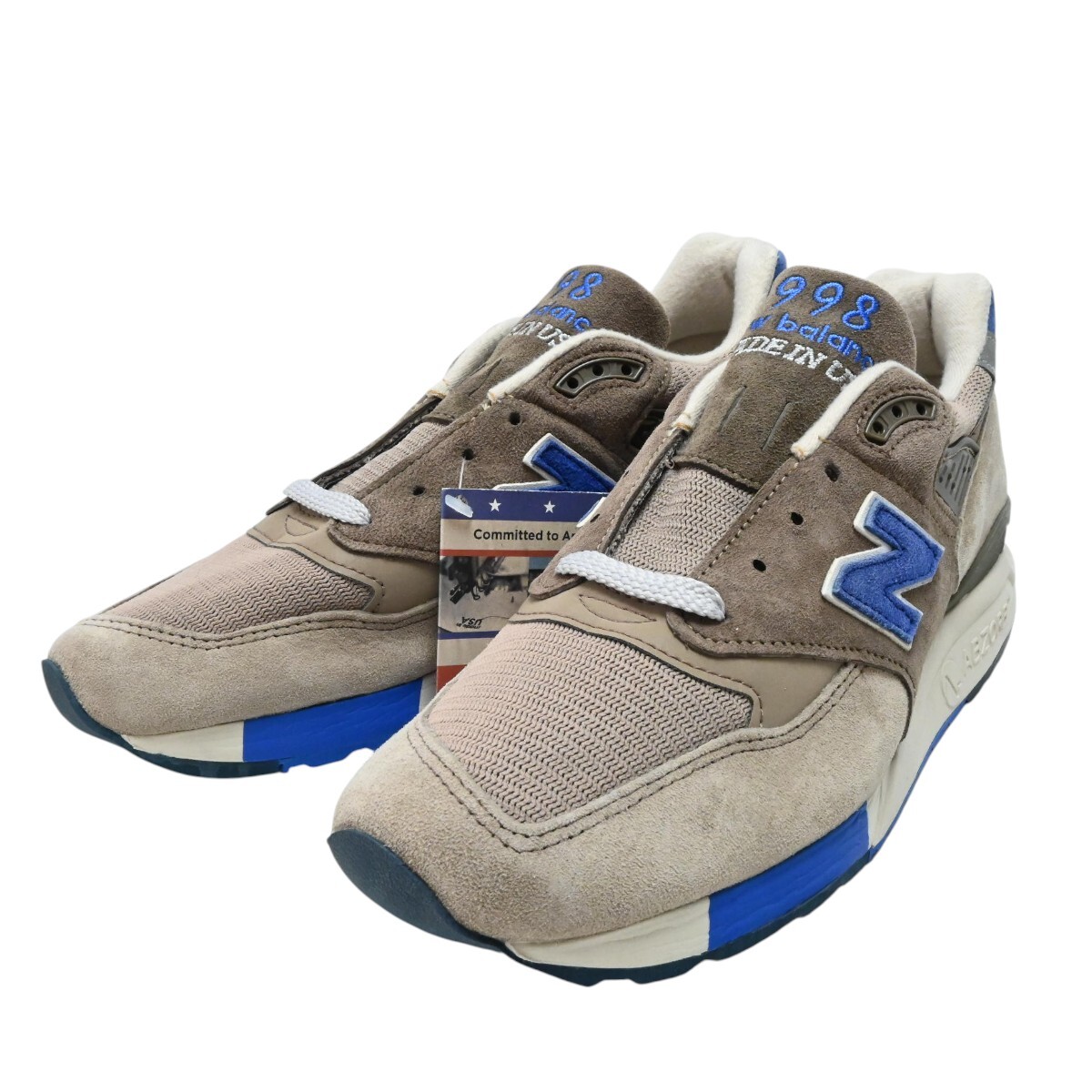 New Balance M998JS1 USA製 US9 ニューバランス スニーカー グレー/ブルー T2608-k008