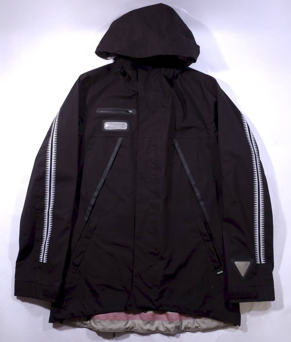 JONIO愛用 アンダーカバー 08SS/青山限定 袖GIZ柄 GORE-TEXマウンテンジャケット 超希少 黒/Mens3 affa/ma-1/03SS/scab期