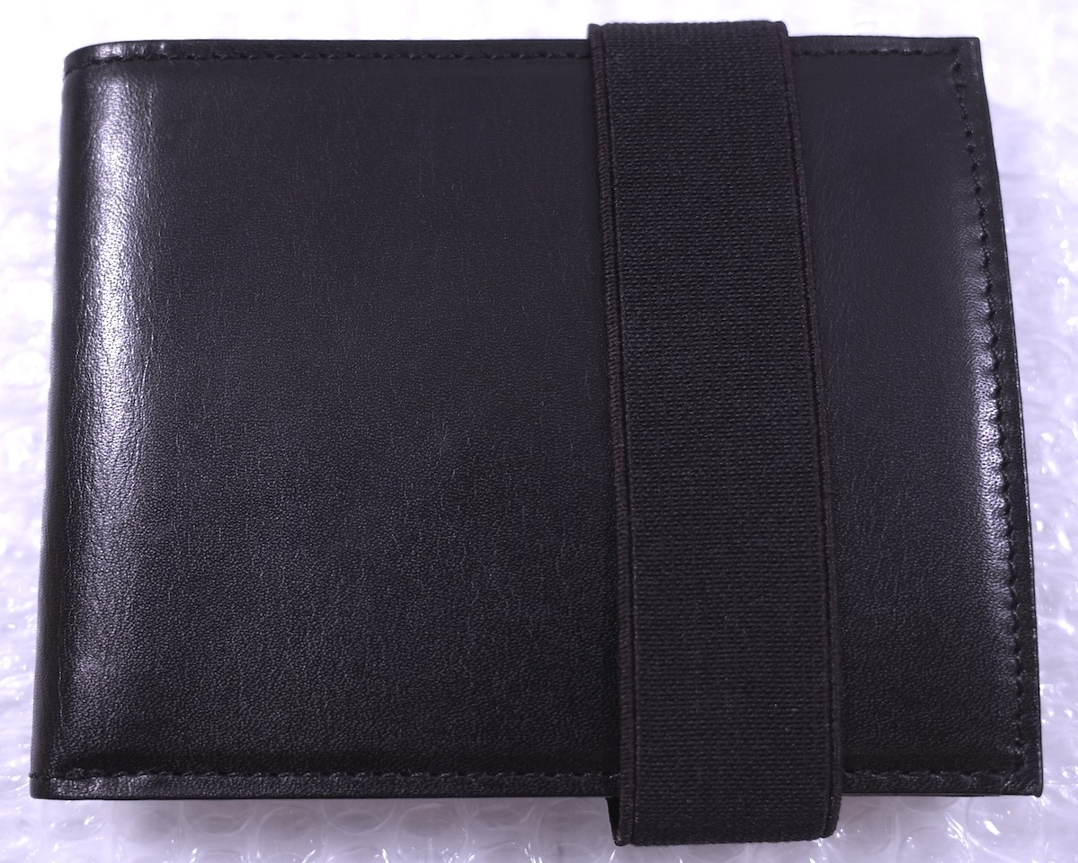 JONIO愛用 アンダーカバー 2007SS/Purple 即完売 最高級牛革ウォレット/2つ折り財布 超希少ブラック 奇跡的な未使用 affa/ma-1/helmut lang