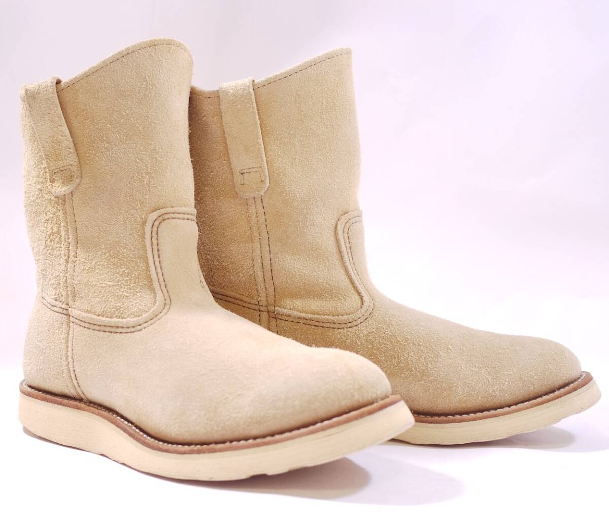 希少 REDWING 8168 最初期90年代製/旧羽タグ 極上スウェード/ペコスブーツ 7.5E 現存が貴重な美品 アイリッシュセッター 8167/8173